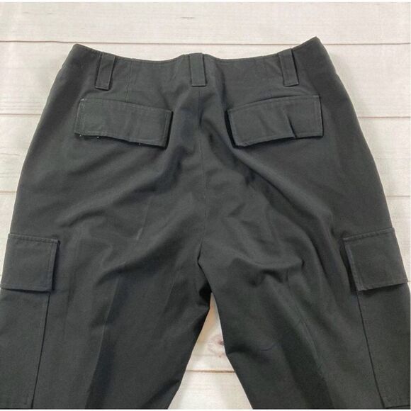 Theory Black Bootcut Cargo Trouser Pants Size 10 - Picture 12 of 13